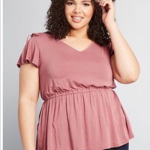 Baby doll pink top from Mod Cloth